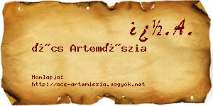 Ács Artemíszia névjegykártya